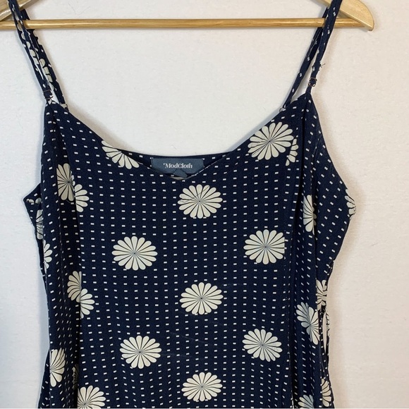 ModCloth Y2K Blue Daisy Babydoll Tank Top - Picture 4 of 8